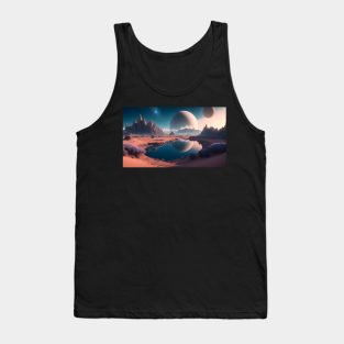 Beautiful scenery on another planet Tank Top